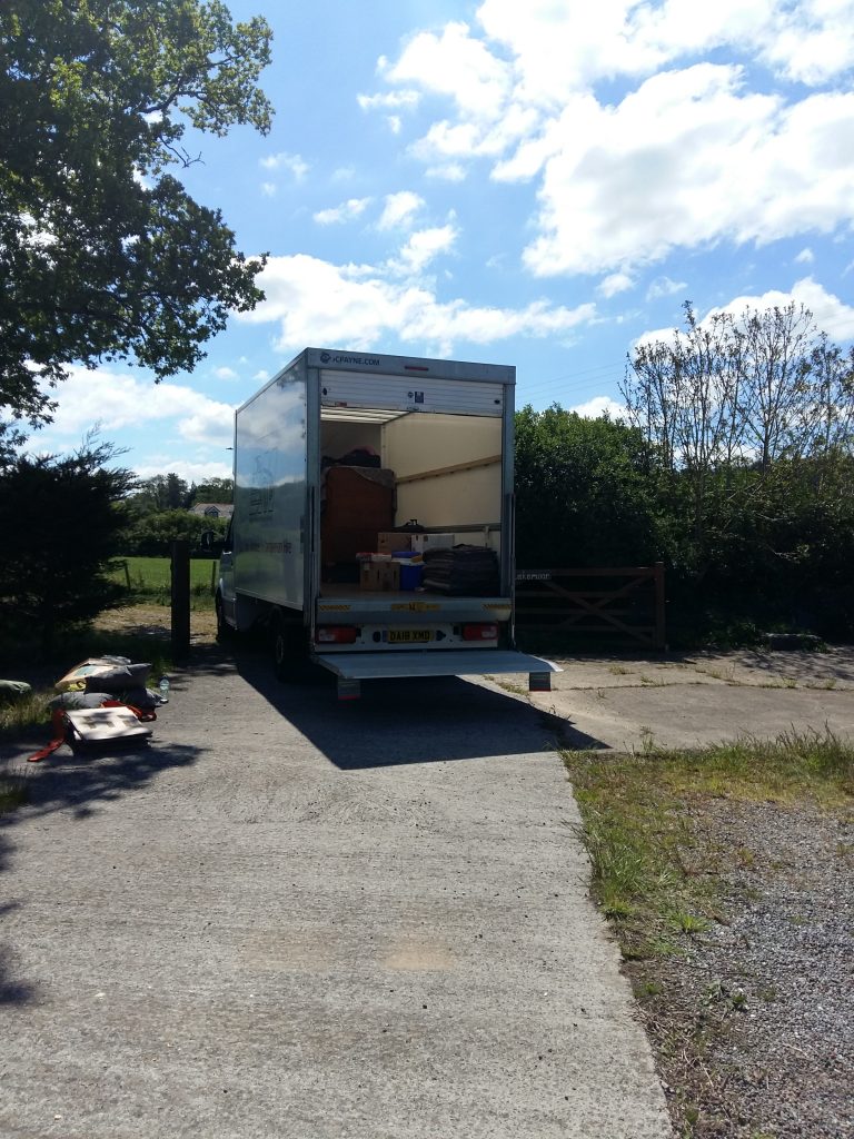 Removal van nearly empty